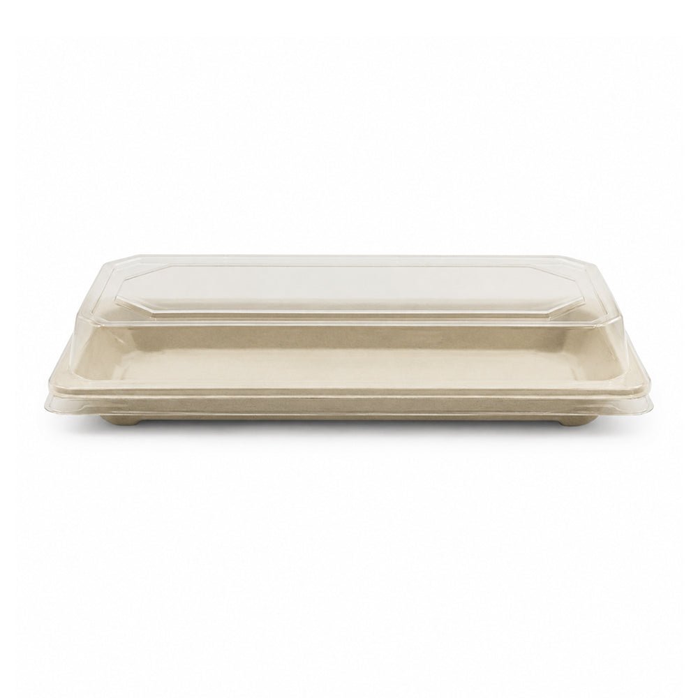 Bagasse Sushi Containers with PET Lids 0.1 to 2.0 - SNH Packing