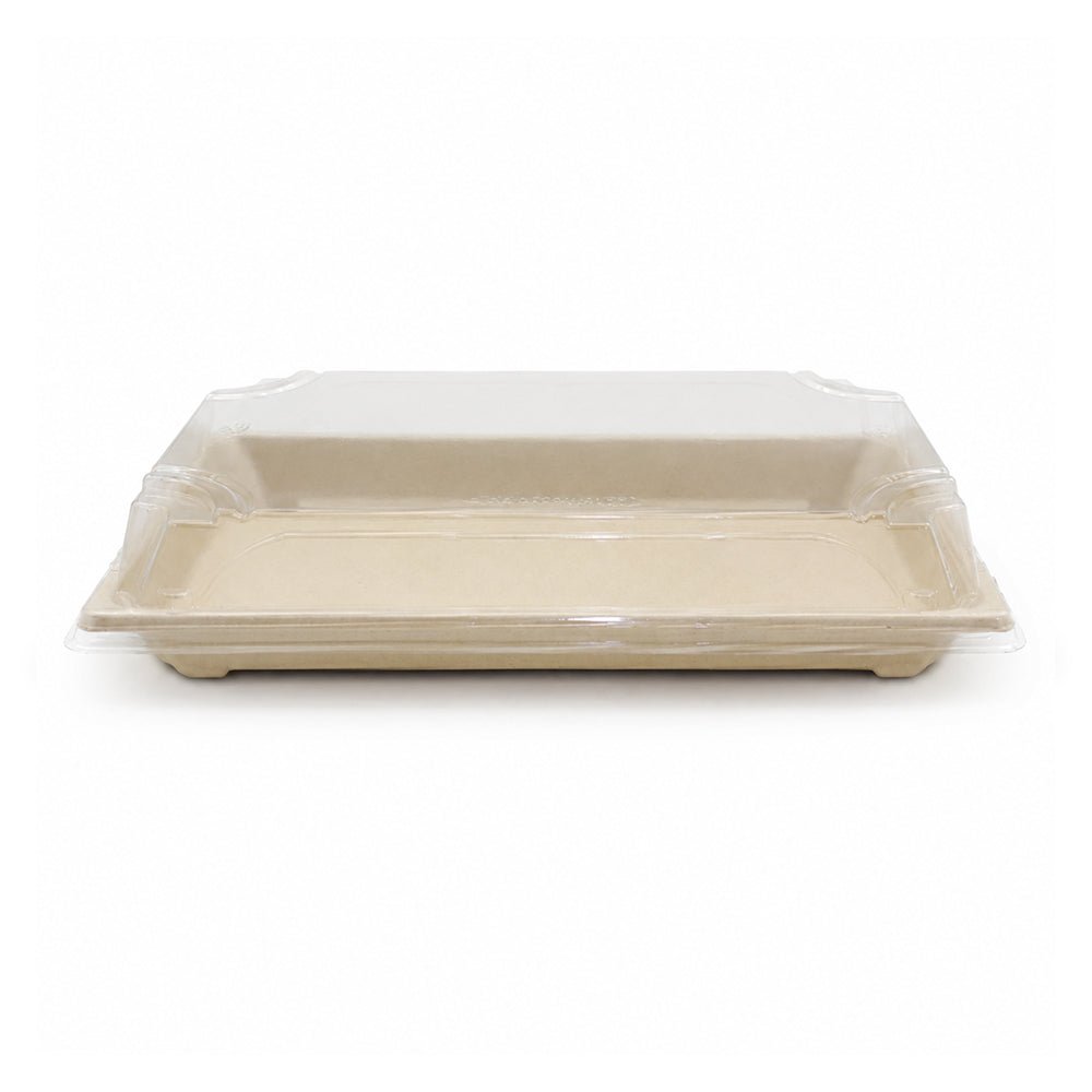 Bagasse Sushi Containers with PET Lids 0.1 to 2.0 - SNH Packing
