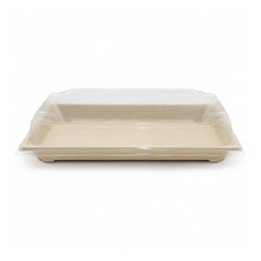 Bagasse Sushi Containers with PET Lids 0.1 to 2.0 - SNH Packing