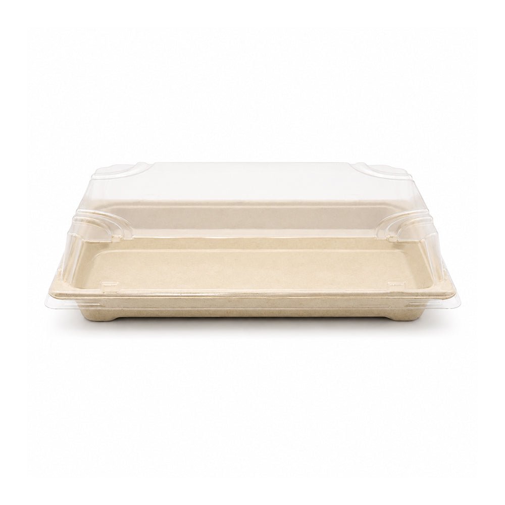 Bagasse Sushi Containers with PET Lids 0.1 to 2.0 - SNH Packing