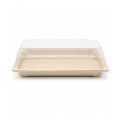 Bagasse Sushi Containers with PET Lids 0.1 to 2.0 - SNH Packing