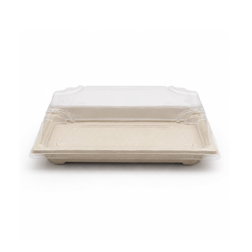Bagasse Sushi Containers with PET Lids 0.1 to 2.0 - SNH Packing