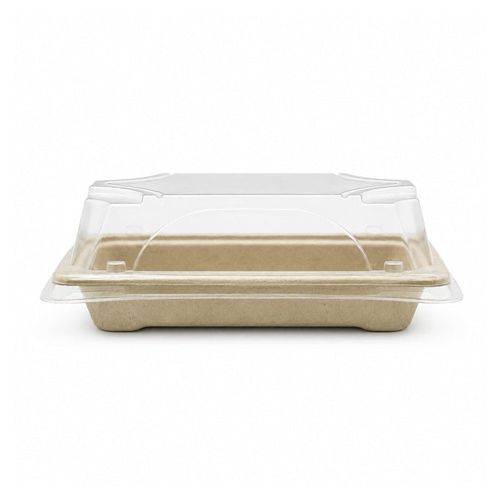 Bagasse Sushi Containers with PET Lids 0.1 to 2.0