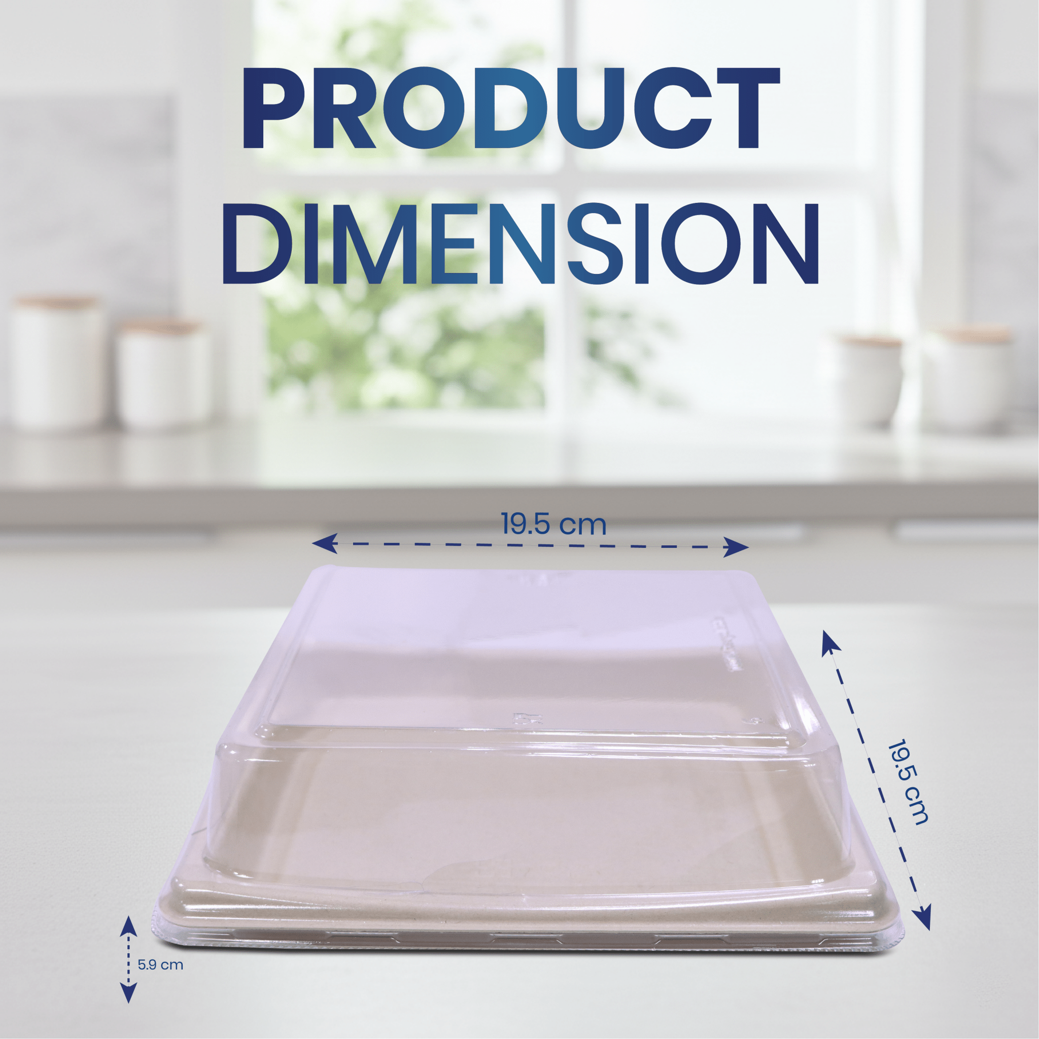 Bagasse Sushi Containers with PET Lids – Eco - Friendly Takeaway Boxes - SNH Packing