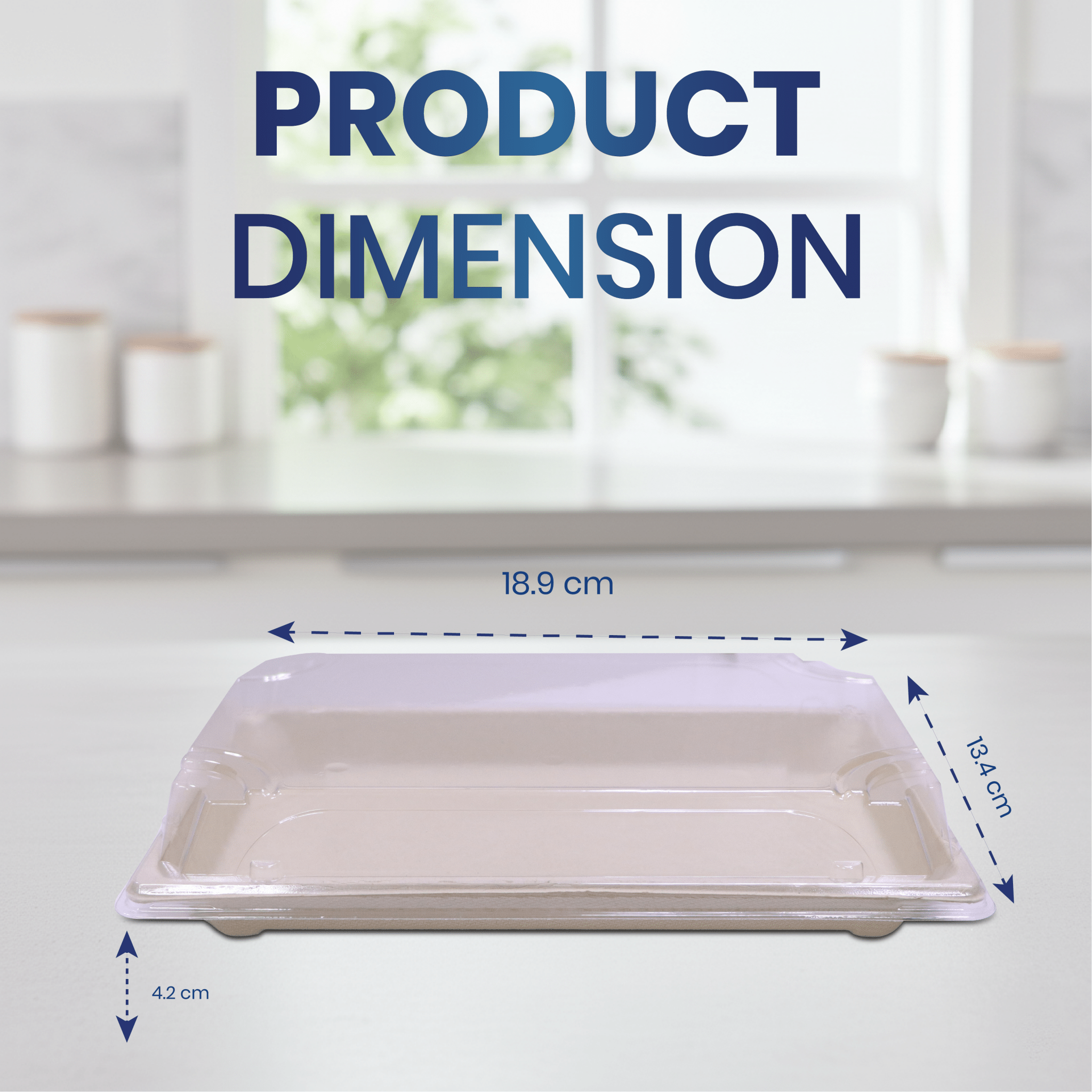 Bagasse Sushi Containers with PET Lids – Eco - Friendly Takeaway Boxes - SNH Packing