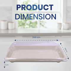 Bagasse Sushi Containers with PET Lids – Eco - Friendly Takeaway Boxes - SNH Packing