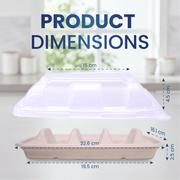 Bagasse Tacos Tray with PP Lid Sustainable Food Packaging
