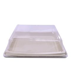 Bagasse Sushi Containers with PET Lids – Eco-Friendly Takeaway Boxes