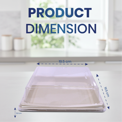Bagasse Sushi Containers with PET Lids – Eco-Friendly Takeaway Boxes