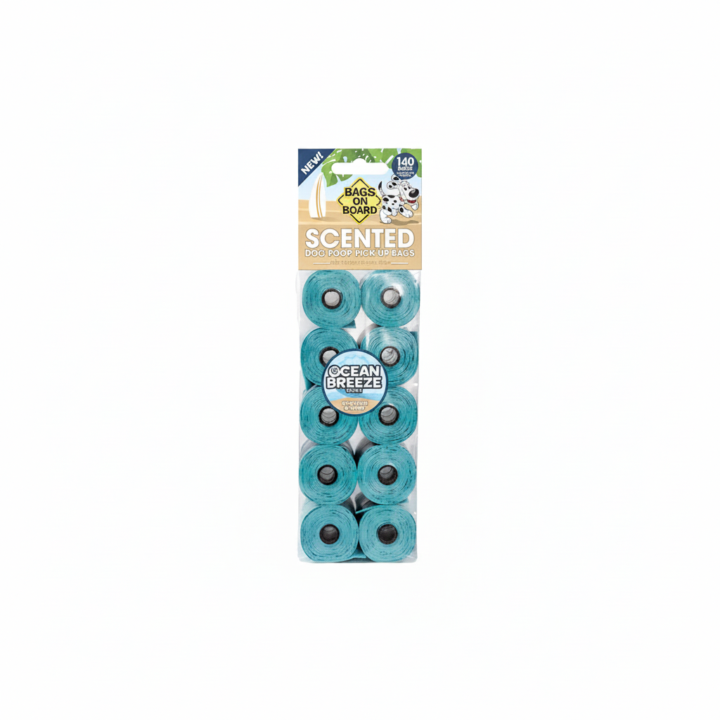 Bags on Board Refill Bags Ocean Breeze Scented Green 140bags (14A—10 ) - SNH Packing
