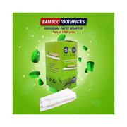 Bamboo Wooden Toothpicks 1000 Pieces Wrapped Box Natural Wood - SNH Packing