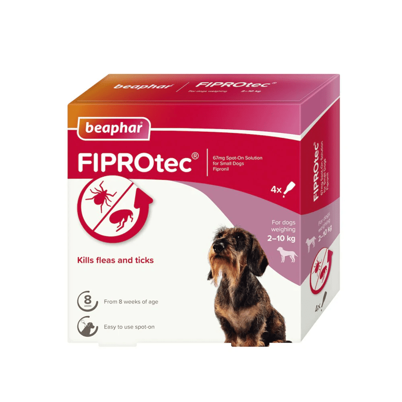 Beaphar Fiprotec for Small Dog, 4 Pipettes - SNH Packing