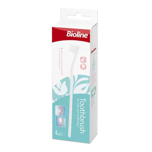 Bioline Toothbrush for Cat & Puppy Set 4 Pcs - SNH Packing