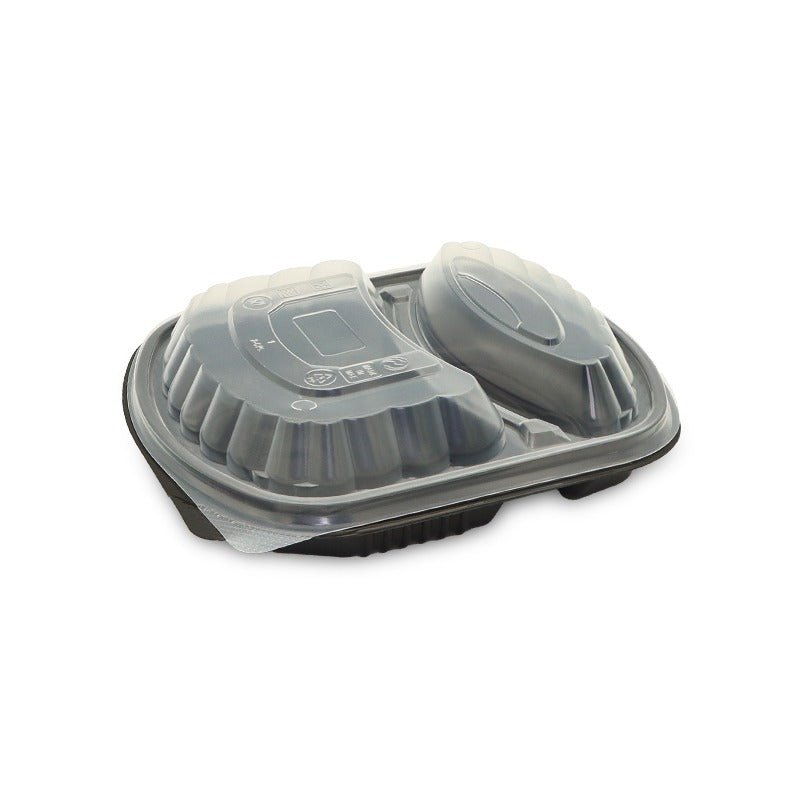 Black Microwave Containers with Lids 1 to 6 Compartments - SNH Packing