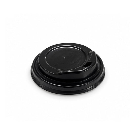 Black Paper Cup Lids 62 80 DIA for 4oz 8oz Cups - SNH Packing