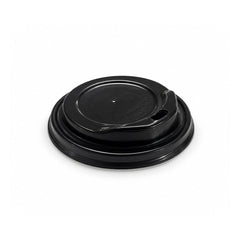 Black Paper Cup Lids 62 80 DIA for 4oz 8oz Cups - SNH Packing