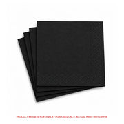 Black Paper Napkin 2 Ply 50 Pieces 25CM to 40CM - SNH Packing