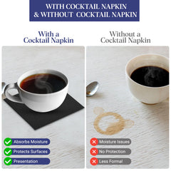 SNH Packing Black Paper Napkin 2 Ply 50 Pieces