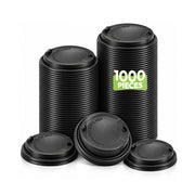 Black Rotating Plastic Lids for Paper Cups 90mm - 1000 Pcs - SNH Packing