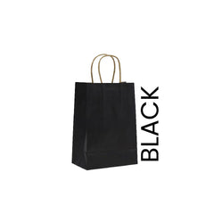 Black Twisted Handle Paper Bags | Shopping & Gift Bags - SNH Packing