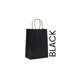 Black Twisted Handle Paper Bags Shopping & Gift Bags - SNH Packing