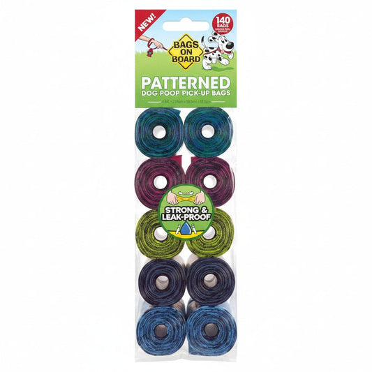 BOB Patterned Dog poop Pickup Bags (14 bags x 10 Rolls) - SNH Packing