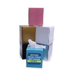 Boutique Facial Tissue 2 Ply Soft 6 Boxes Multiple Colors - SNH Packing