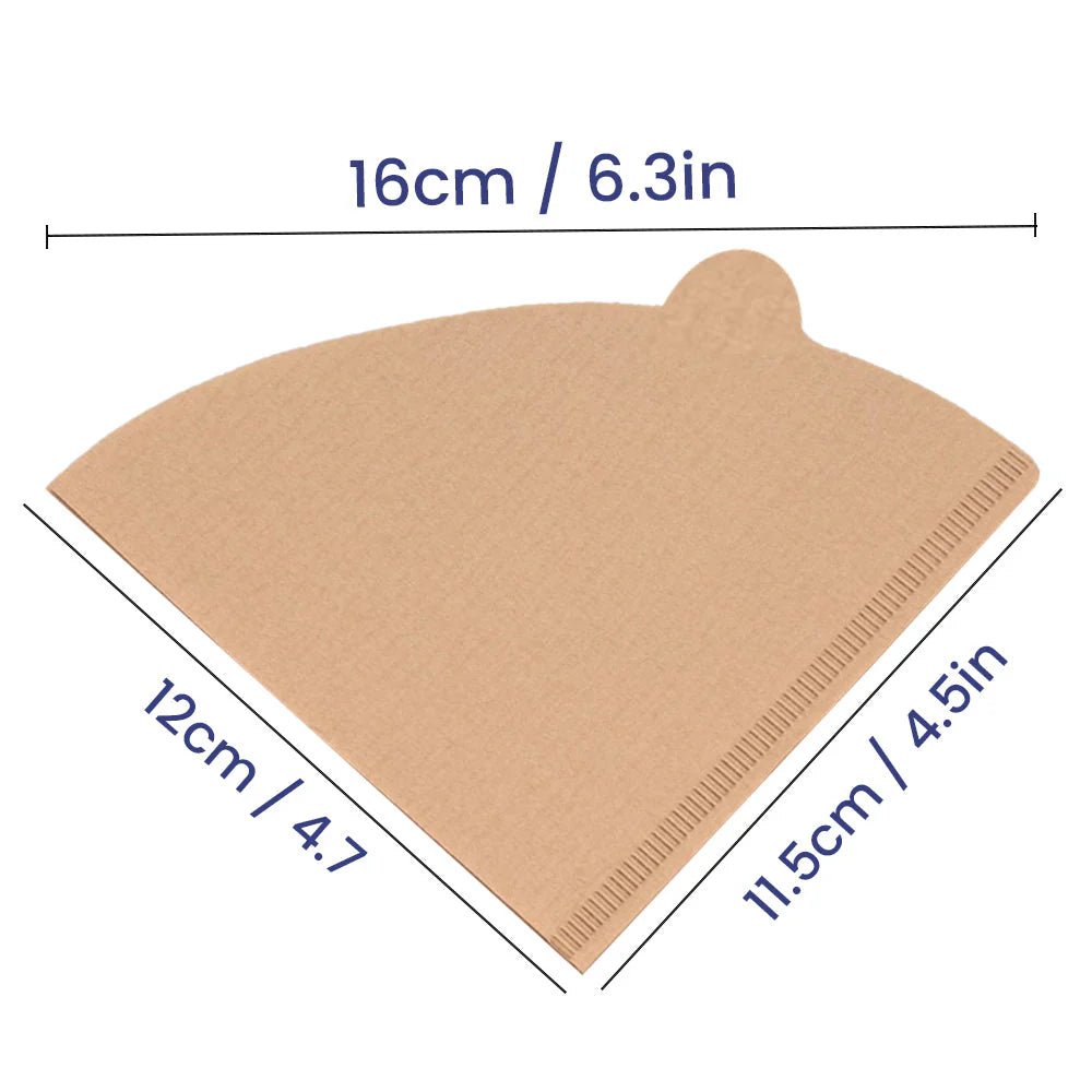 Brown Coffee Filter Paper 51GSM Disposable (100 PCS) - SNH Packing