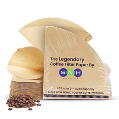 Brown Coffee Filter Paper – 51GSM Disposable (100 PCS) - SNH Packing