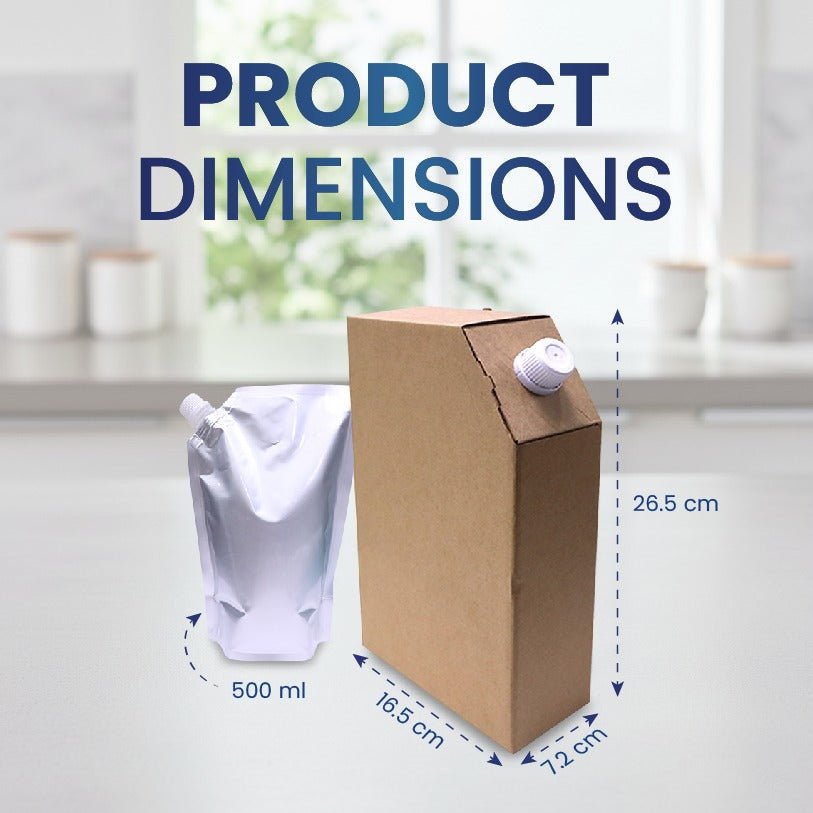 Brown Corrugated Flask with Silver Spout - SNH Packing