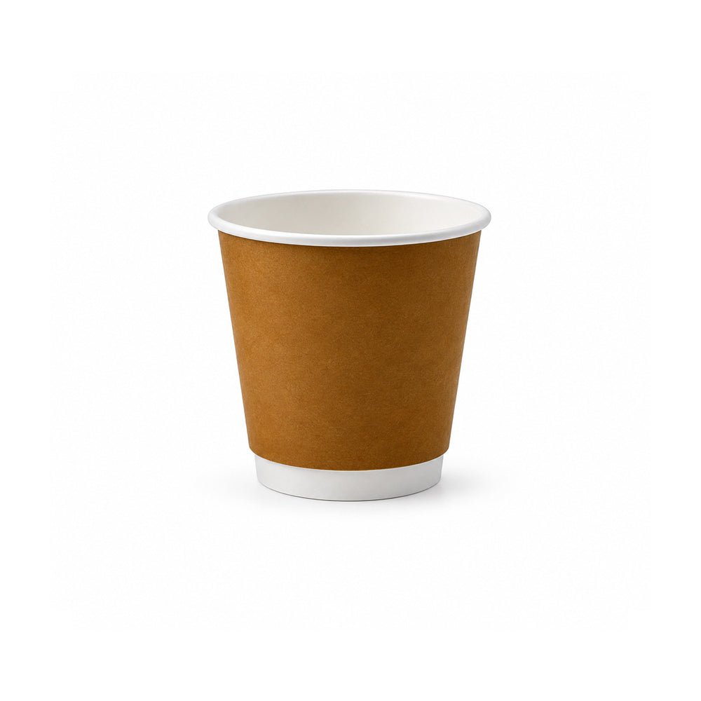 Brown Double Wall Paper Cups 4oz to 16oz Hot Drinks - SNH Packing