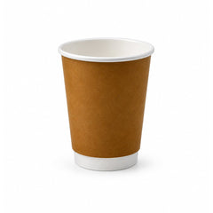 Brown Double Wall Paper Cups 4oz to 16oz Hot Drinks - SNH Packing