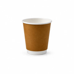 Brown Double Wall Paper Cups 4oz to 16oz Hot Drinks - SNH Packing