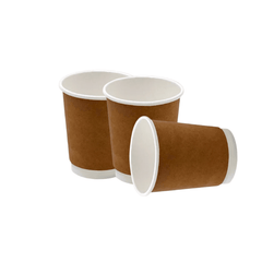 Brown Double Wall Paper Cups – Hot Drink Cups - SNH Packing