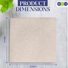 Brown Paper Napkin 2 Ply 50 Pieces 23CM to 40CM - SNH Packing