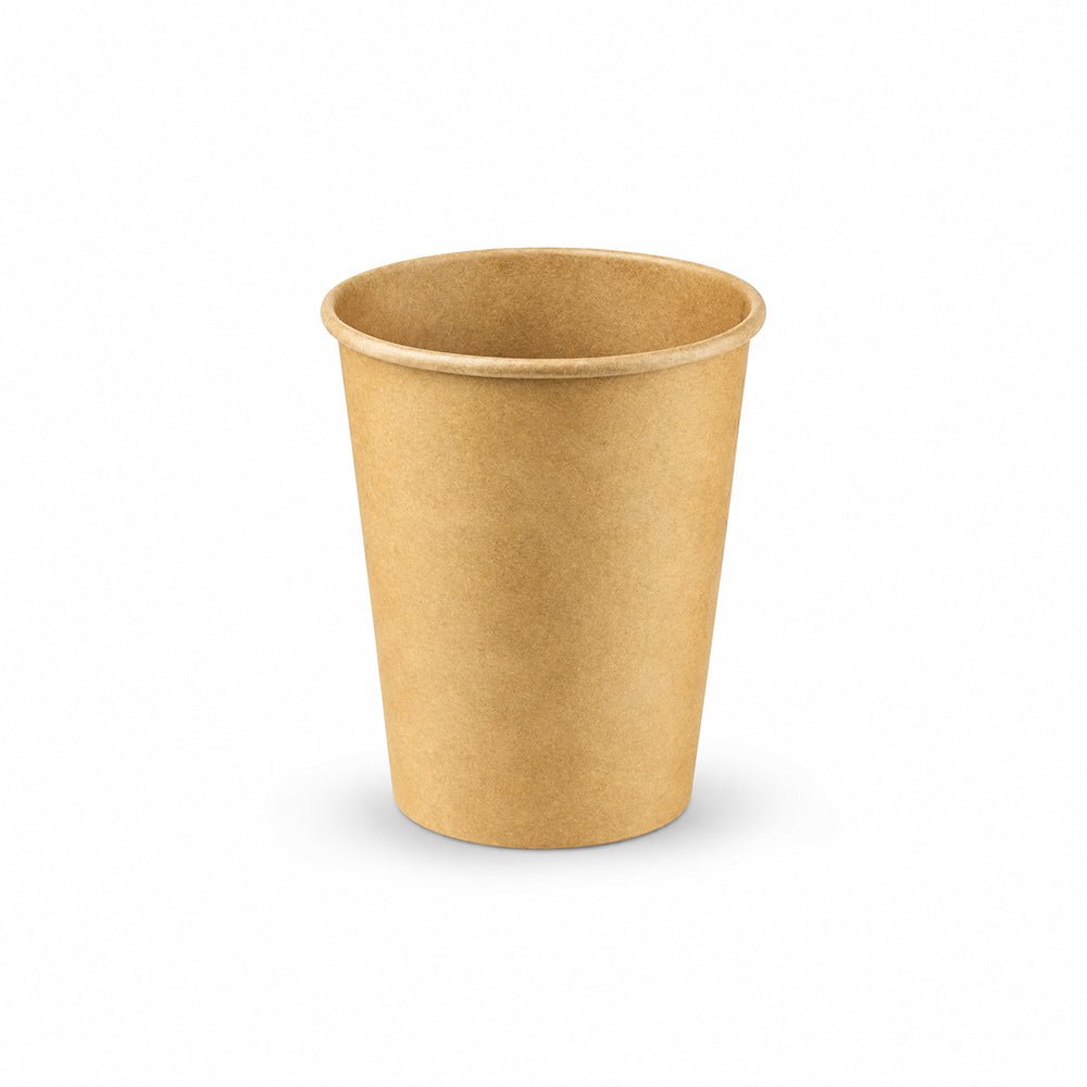 Brown Single Wall Paper Cups 4 OZ to 16 OZ Beverage Cups - SNH Packing