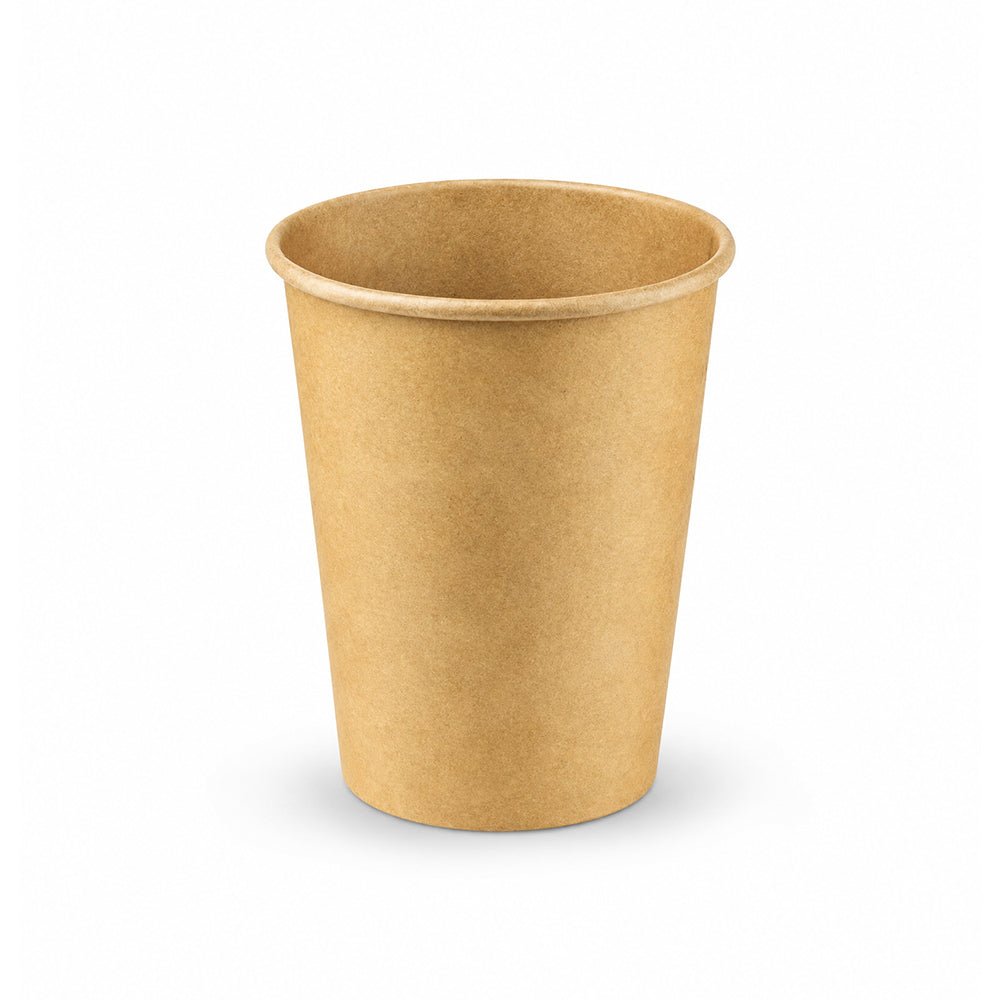 Brown Single Wall Paper Cups 4 OZ to 16 OZ Beverage Cups - SNH Packing