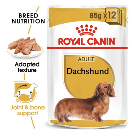 ROYAL CANIN BREED HEALTH NUTRITION DACHSHUND ADULT (WET FOOD - POUCHES) 85g