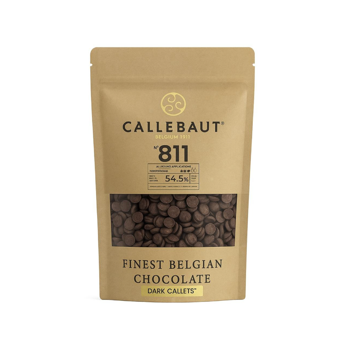CALLEBAUT DARK CHOCOLATE CHIPS (54.5%) # CAL 811