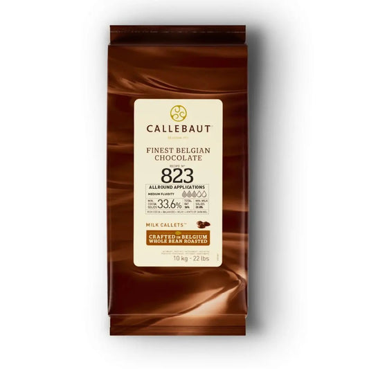 CALLEBAUT Milk Chocolate Callets 823-33.6% 10 Kg - SNH Packing