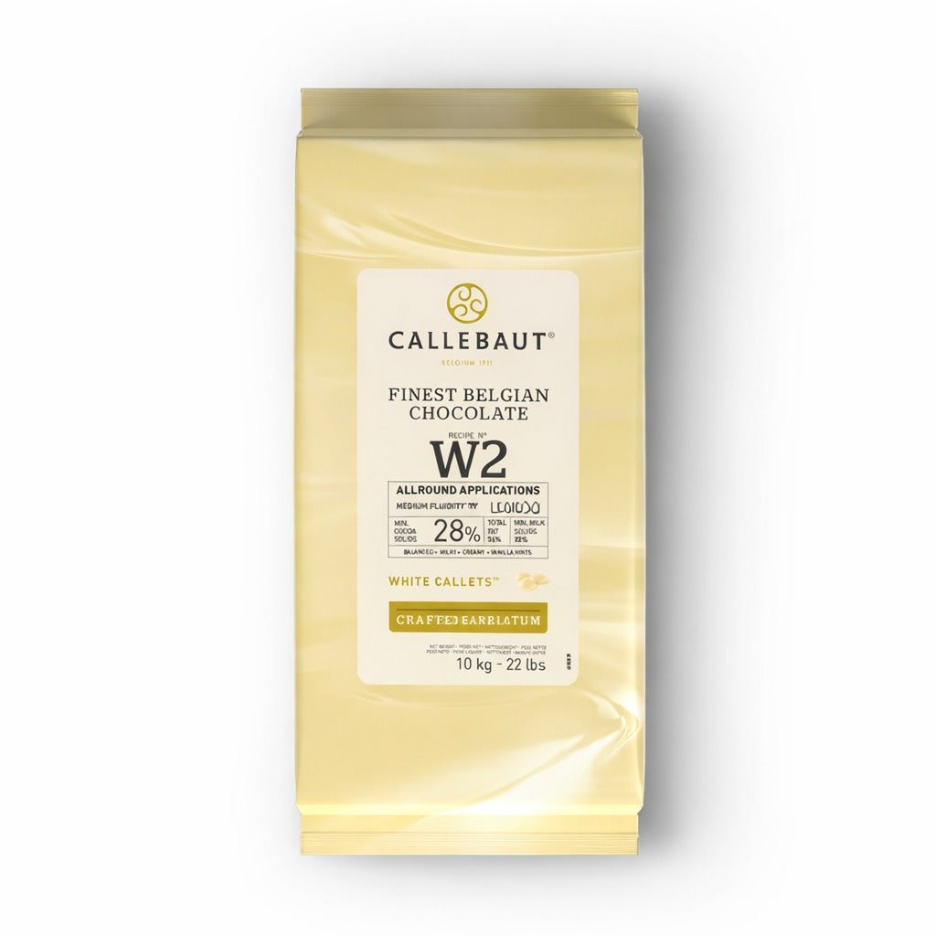 CALLEBAUT White Chocolate Callets W2 - 28% - 10 Kg - SNH Packing