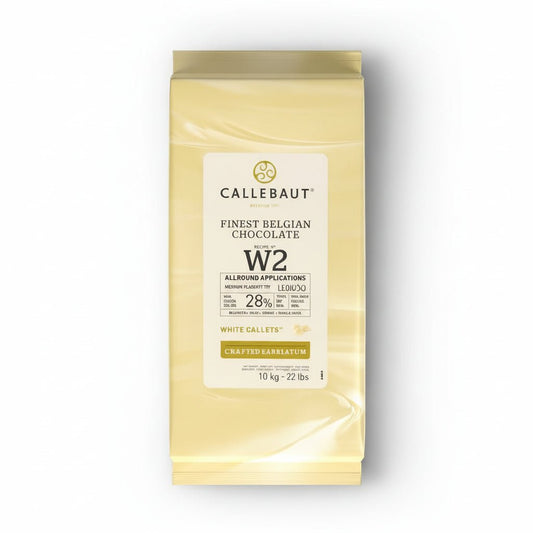 CALLEBAUT White Chocolate Callets W2-28%10 Kg - SNH Packing