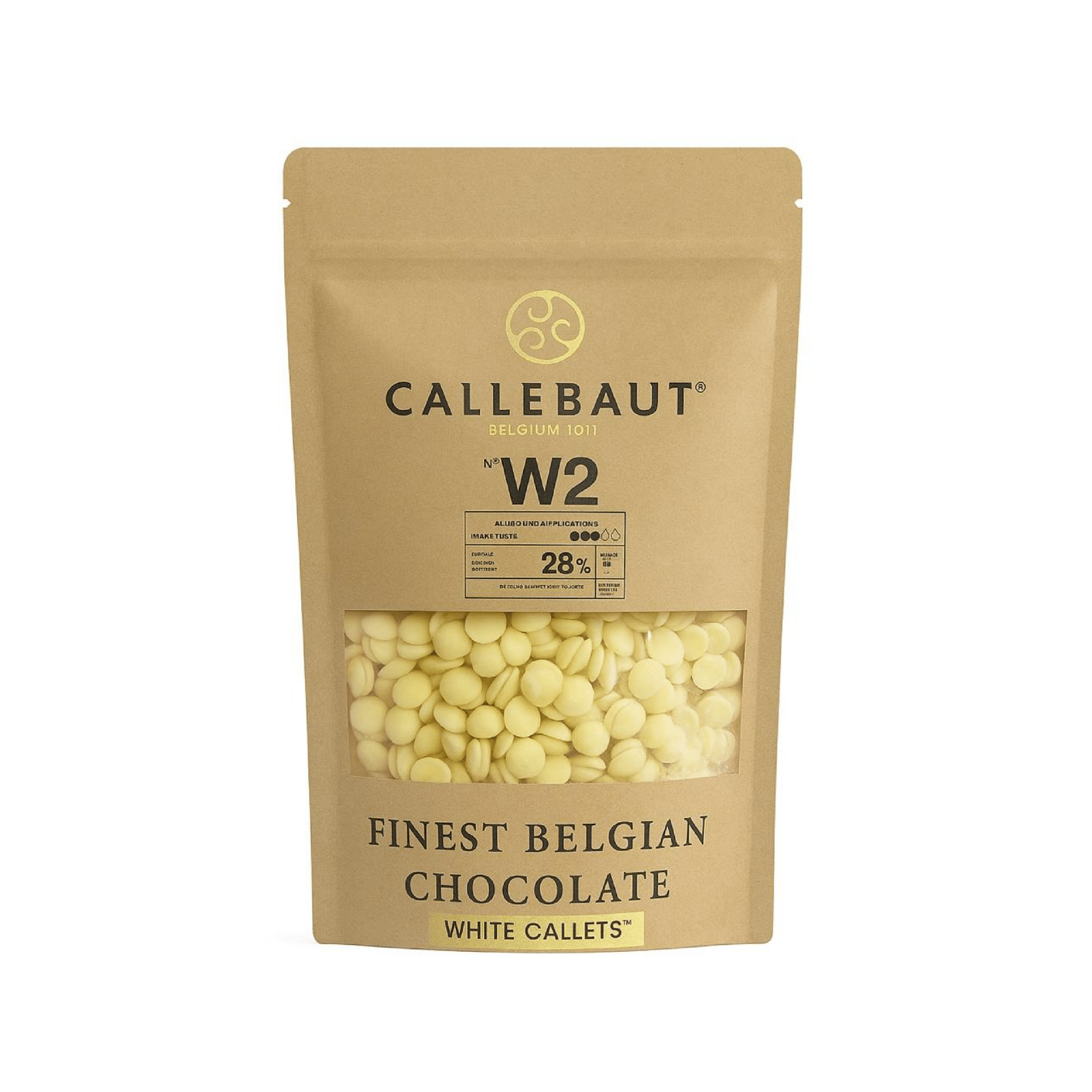 Callebaut White Chocolate Chips W2 28 Percent