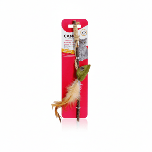 Camon Matatabi Fishing Rod 25Cm, with Catnip Mouse - SNH Packing