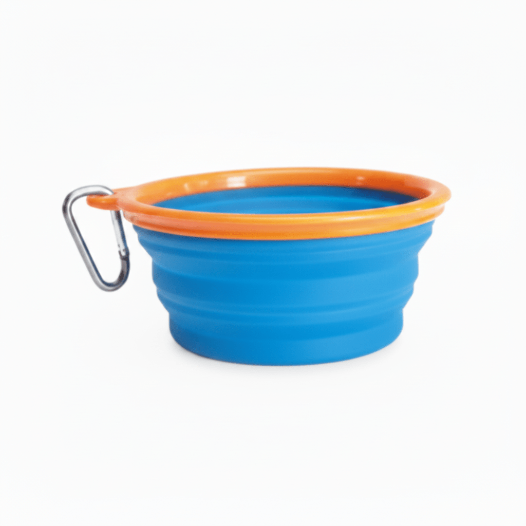 Camon Medium Red & Black 350ml Collapsable Silicone Pet Bowl - SNH Packing