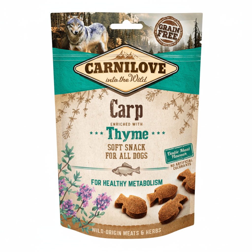 Carnilove Carp enriched with Thyme Soft Snack for Dogs 200g - SNH Packing