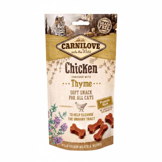 Carnilove Chicken enriched with Thyme Soft Snack for Cats 50g - SNH Packing