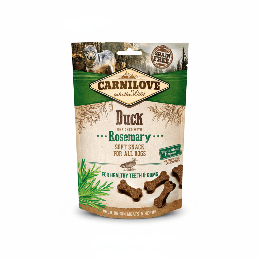Carnilove Duck enriched with Rosemary Soft Snack for Dogs 200g - SNH Packing