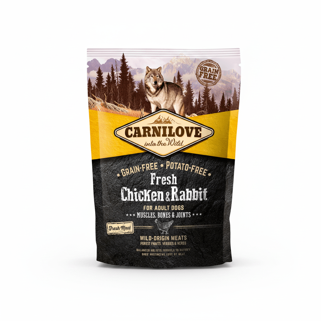 Carnilove Fresh Chicken & Rabbit for Adult Dogs 1.5kg - SNH Packing