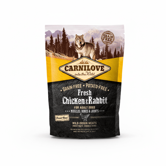 Carnilove Fresh Chicken & Rabbit for Adult Dogs 1.5kg - SNH Packing